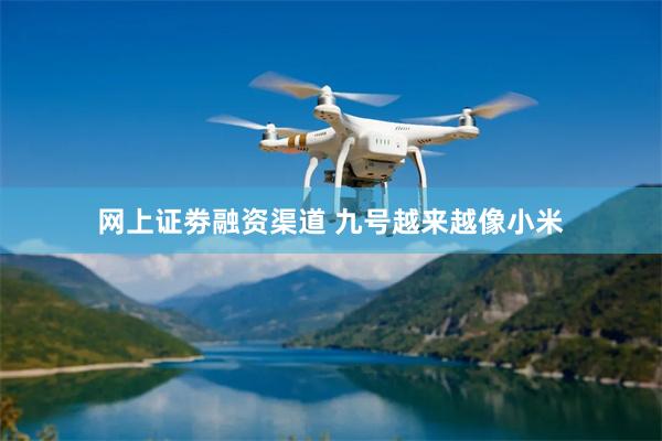 网上证劵融资渠道 九号越来越像小米