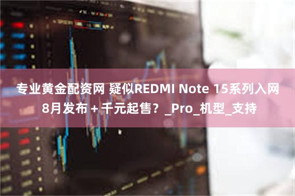 专业黄金配资网 疑似REDMI Note 15系列入网 8月发布＋千元起售？_Pro_机型_支持
